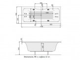Гидромассажная акриловая ванна Pool Spa Sidney 170х75 прямоугольная + ножки (PHPNS10ST2C1960) 78185