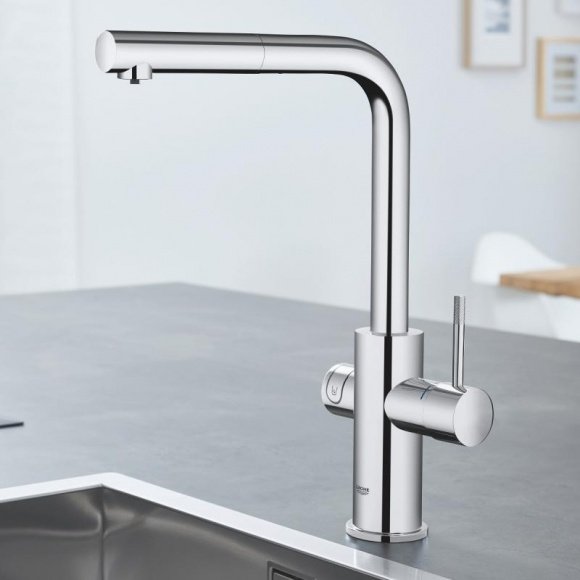 Смеситель кухонный Grohe Blue Home с ситемой фильтрации (31539000)