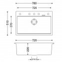 Кухонная мойка Apell Pietra Plus бежевая (PTPL780GO) 204268