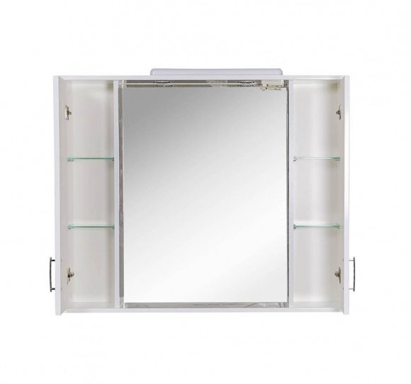 Зеркало Aqua Rodos Ассоль100 см с подсветкой и двумя пеналами (ОР0000064)