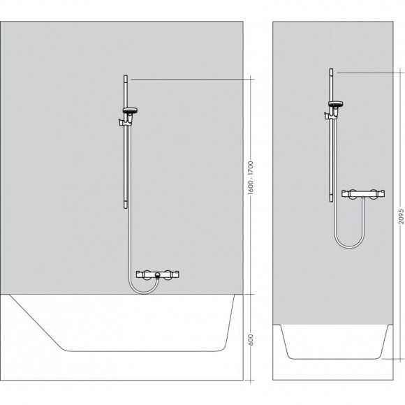 Душевой набор Hansgrohe Crometta Vario с термостатом (27812400)