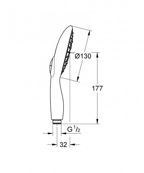 Ручной душ Grohe Power&Soul Cosmopolitan 4 режима белый (27673LS0)