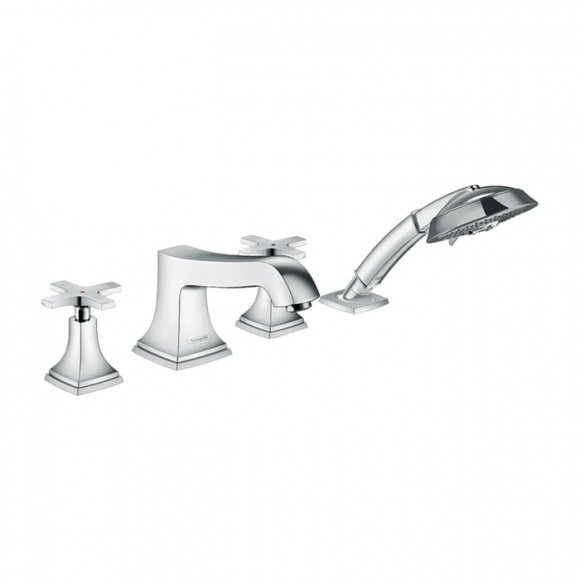 Смеситель для ванны Hansgrohe Metris Classic на 4 отверстия (31449000)