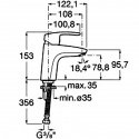 Смеситель для умывальника Roca Monodin-N (A5A3298C00) 48314