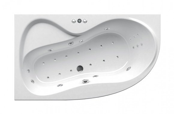 Гидромассажная ванна Ванна ROSA 95 L 160х95 Power Pro белый (GMSR1331)