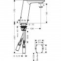 Смеситель для умывальника Hansgrohe Metris S электронный (31101000) 154289