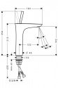 Смеситель для умывальника Hansgrohe PuraVida однорычажный (15081400) 196177