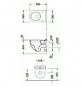 Унитаз подвесной Duravit Starck 3 с декором (2200090000) 78927