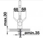 Смеситель кухонный Blanco Mili Silgranit алюметаллик (523105) 49970