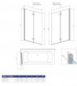 Шторка для ванны Radaway Essenza New PND 100 см правая (207210-01R) 54975
