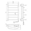 Полотенцесушитель электрический Laris Евромикс П7 450х700 подключение справа (73207027) 94596
