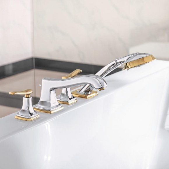 Смеситель для ванны Hansgrohe Metropol Classic хром/золото (31441090)