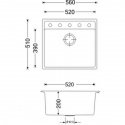 Кухонная мойка Apell Pietra Plus светло-серая (PTPL560GG) 204265