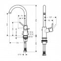 Смеситель для умывальника Hansgrohe Talis S2 с высоким изливом (32084000) 47393