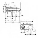 Смеситель для умывальника Hansgrohe Metris (31251000) 155744