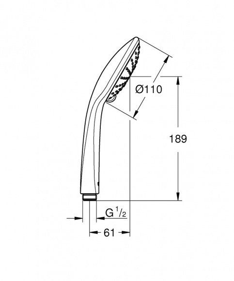 Ручной душ Grohe Euphoria 110 Duo (27238000)