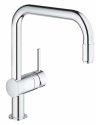 Смеситель кухонный Grohe Minta выдвижной излив хром (32067000) 65926