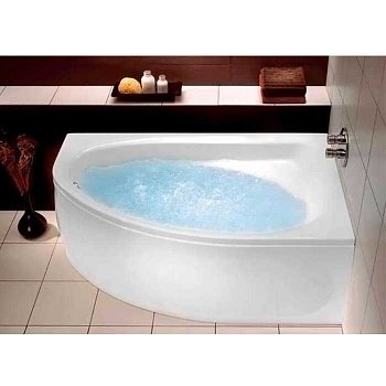 Ванна акриловая Kolo Spring 160х100 асимметричная правая + ножки + сифон (XWA306000G) фото