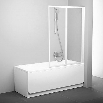 Шторка для ванны Ravak VS2 белый transparent фото