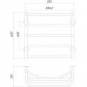 Полотенцесушитель электрический  Q-tap Cascade  P5 500х600 RE (QTCASP5500600RE) 151035