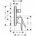 Смеситель для душа скрытого монтажа Hansgrohe Talis E (71474140) 157795