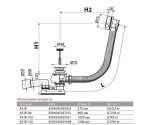 Сифон для ванны Alcaplast автомат (A51B) 42262