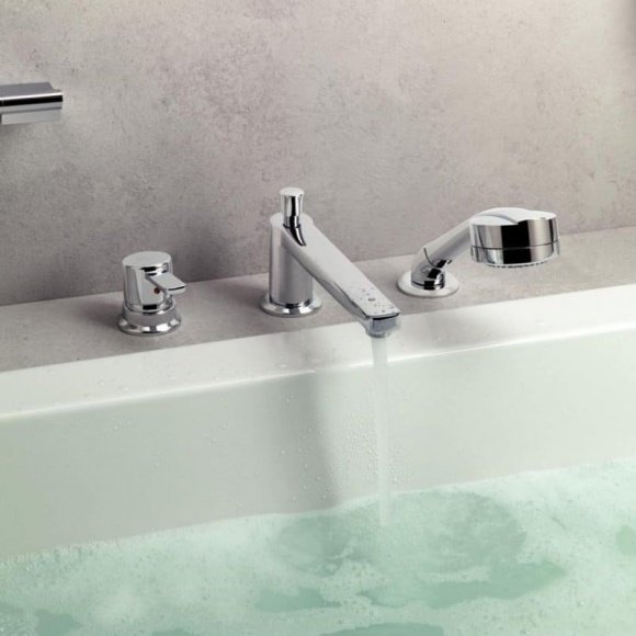 Смеситель для ванны и душа Kludi Zenta 140 мм (384460575)