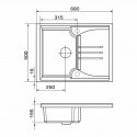 Кухонная мойка GRANADO SALAMANKA avena (0602) 161854