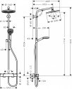 Душевая система Hansgrohe Crometta S 240 с термостатом (27268000) 165223