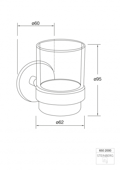 Стакан для зубных щеток Steinberg Serie 650 (650 2000)