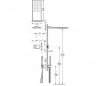 Душевая система Tres Shower Technology с электронным термостатом (9288551) 74301