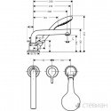 Смеситель для ванны Hansgrohe Talis S на 3 отверстия (72416000) 157362