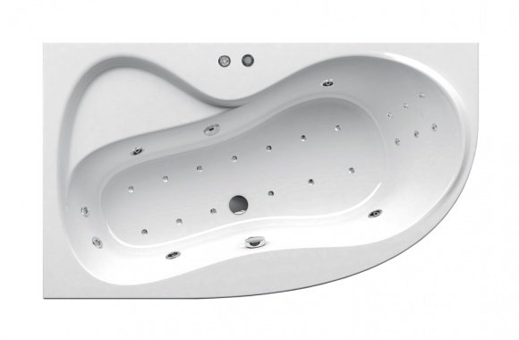 Гидромассажная ванна Ванна ROSA 95 L 160х95  Beauty Pro белый (GMSR1325)
