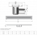 Трап ACO ShowerDrain C-line с фланцем, стандартный сифон 885 мм (408717) 174783