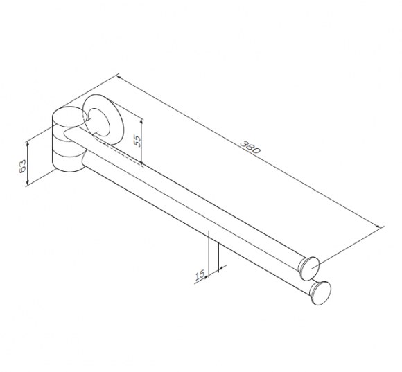 Полотенцедержатель AM PM LIKE 38 см (A8032600)