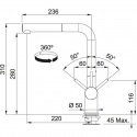 Смеситель кухонный Franke Active Plus Doc шоколад (115.0373.887) 187205