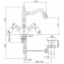 Смеситель для биде Bianchi First бронза (BIDFRS1037026IVOT) 114974