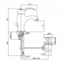 Смеситель для умывальника Bianchi Class (LVBCLS2002IAVOT) 102930