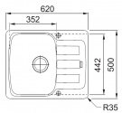 Кухонная мойка Franke Azg 611-62 белый (114.0499.163) 37849