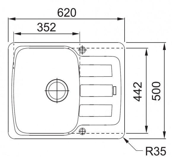 Кухонная мойка Franke Azg 611-62 белый (114.0499.163)