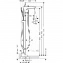 Смеситель для ванны Hansgrohe PuraVida отдельностоящий (15473400) 157256