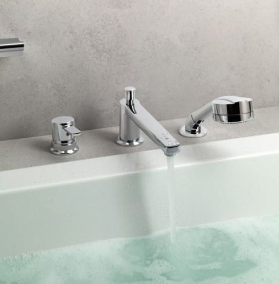 Смеситель для ванны и душа Kludi Zenta 220 мм, хром (384470575)