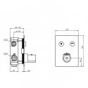 Смеситель для душа Steinberg Serie 390 Pushtronic термостатический на 2 пользователя (390 4221) 125218