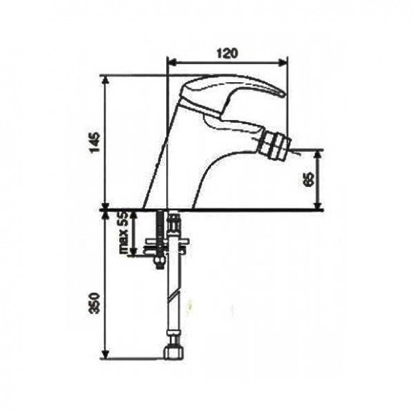 Смеситель для биде EMMEVI LUXOR (SC7004R)