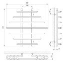 Полотенцесушитель водяной Laris Одиссей П7 800х700 (71207164) 94311
