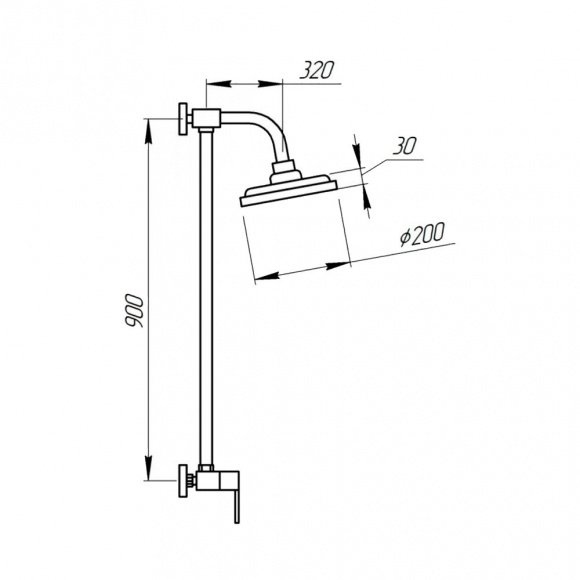 Душевая система Potato P3530B (POTP3530B)