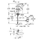 Смеситель для биде Grohe Eurostyle New хром + Смеситель для умывальника Grohe Eurostyle New L хром 114817