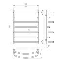 Полотенцесушитель водяной Laris Евромикс П7 500х700 (71207572) 94601