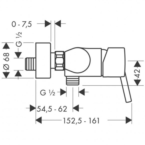 Смеситель для душа Hansgrohe Talis S (32620000)