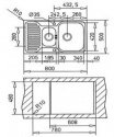 Кухонная мойка Teka PRINCESS 800.500 микротекстура (30000171) 39588